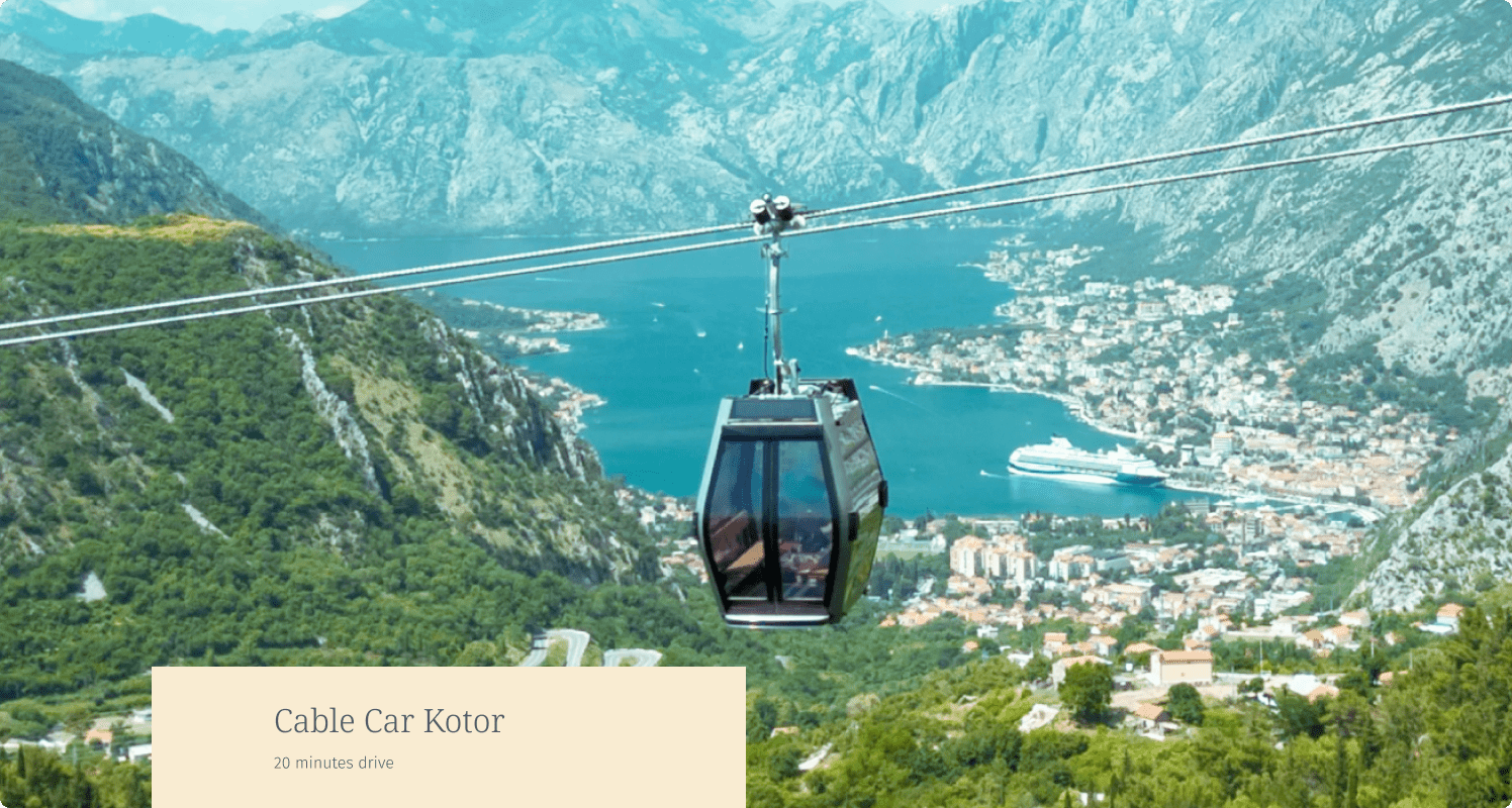 Photo of the Cable Car Kotor