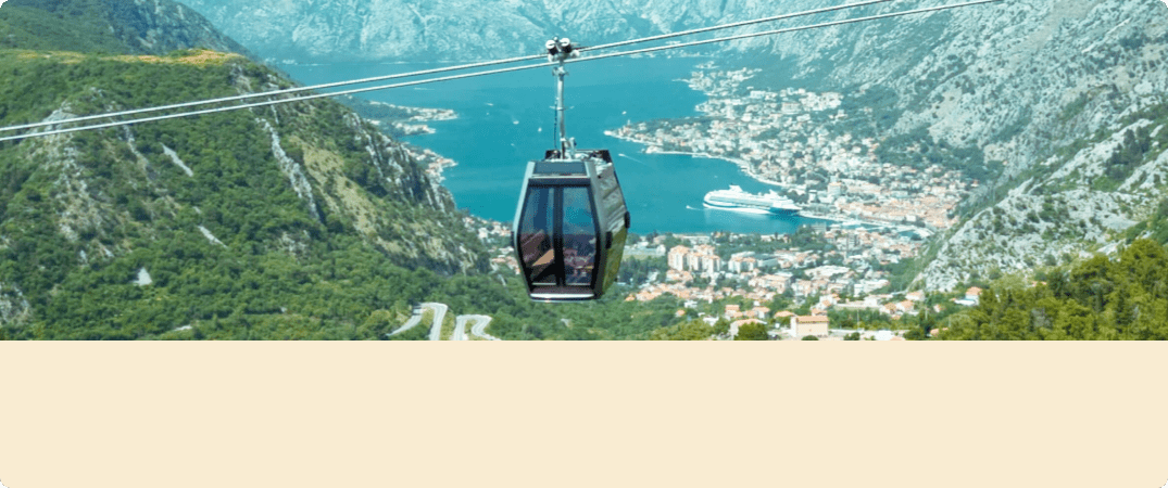 photo of the Cable Car Kotor